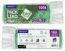 PACK LIXO BIOBAGS 100 LITROS VERDE 75X105 FD 10X15 UN