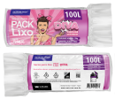 PACK LIXO DIVA 100 LITROS 75X105 ROSA FD 10X15 UN