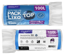 SACO DE LIXO TOP 100 LITROS AZUL (75X105 CM) - FARDO COM 10 ROLOS (15 UND POR ROLO)