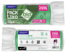 SACO DE LIXO BIOBAGS 200 LITROS VERDE (90X115 CM) - FARDO COM 8 ROLOS (15 UND POR ROLO)