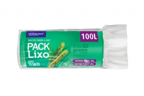 SACO DE LIXO IM GREEN 100 LITROS VERDE (75X105 CM) – FARDO COM 10 ROLOS (15 UND POR ROLO) SACO DE LIXO IM GREEN 100 LITROS VERDE (75X105 CM) – FARDO COM 10 ROLOS (15 UND POR ROLO)