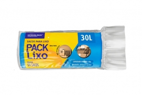 SACO DE LIXO 30 LITROS AZUL (59X62 CM) - FARDO COM 10 ROLOS (50 UND POR ROLO) SACO DE LIXO 30 LITROS AZUL (59X62 CM) - FARDO COM 10 ROLOS (50 UND POR ROLO)