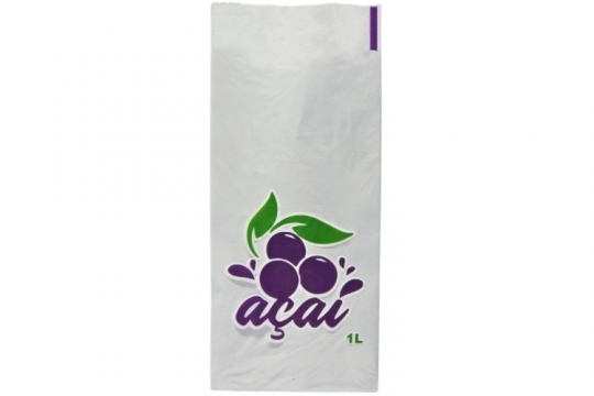SACO PE IMPRESSO AÇAI 1 LITRO (15 X 33 CM) - MILHEIRO
