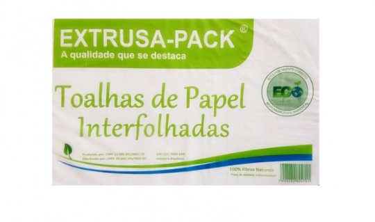 TOALHA INTERFOLHA EXTRUSA BCO-2 ECO 20X20 - PT.1000FLS